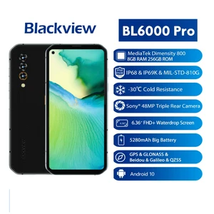 blackview bl6000 pro 5g phone global version 8gb ram 256gb rom 6 36 inch fhd ip68 waterproof 48mp triple camera mobile phone free global shipping