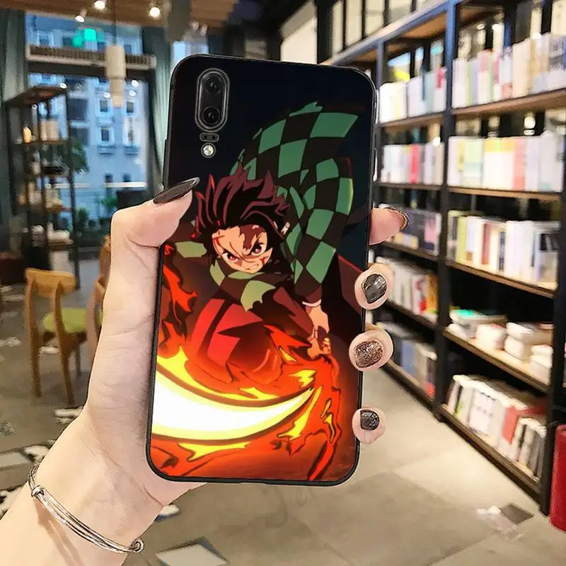 

Demon Slayer japanese anime Kimetsu no Yaiba Phone Case For Huawei honor Mate P 10 20 30 40 i 9 8 pro x Lite smart 2019 nova 5t