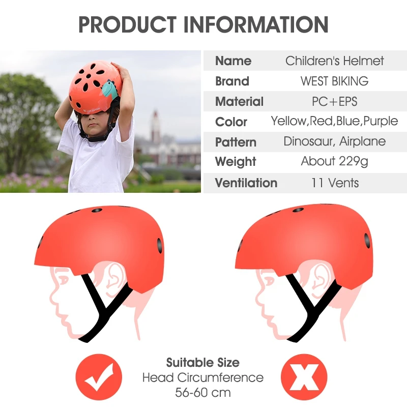 Семейный детский велосипедный шлем Регулируемый от малыша до молодежи в