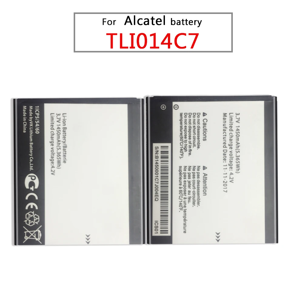 TLI014C7 для Alcatel OneTouch Pixi First 4024D 4 0 &quot1450mAh аккумулятор сотового телефона|Аккумуляторы