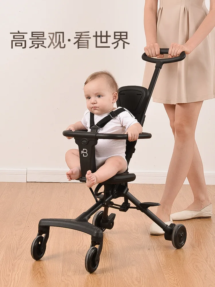 Baby walking artifacts baby strollers light folding can sit high landscape baby strollers in summer