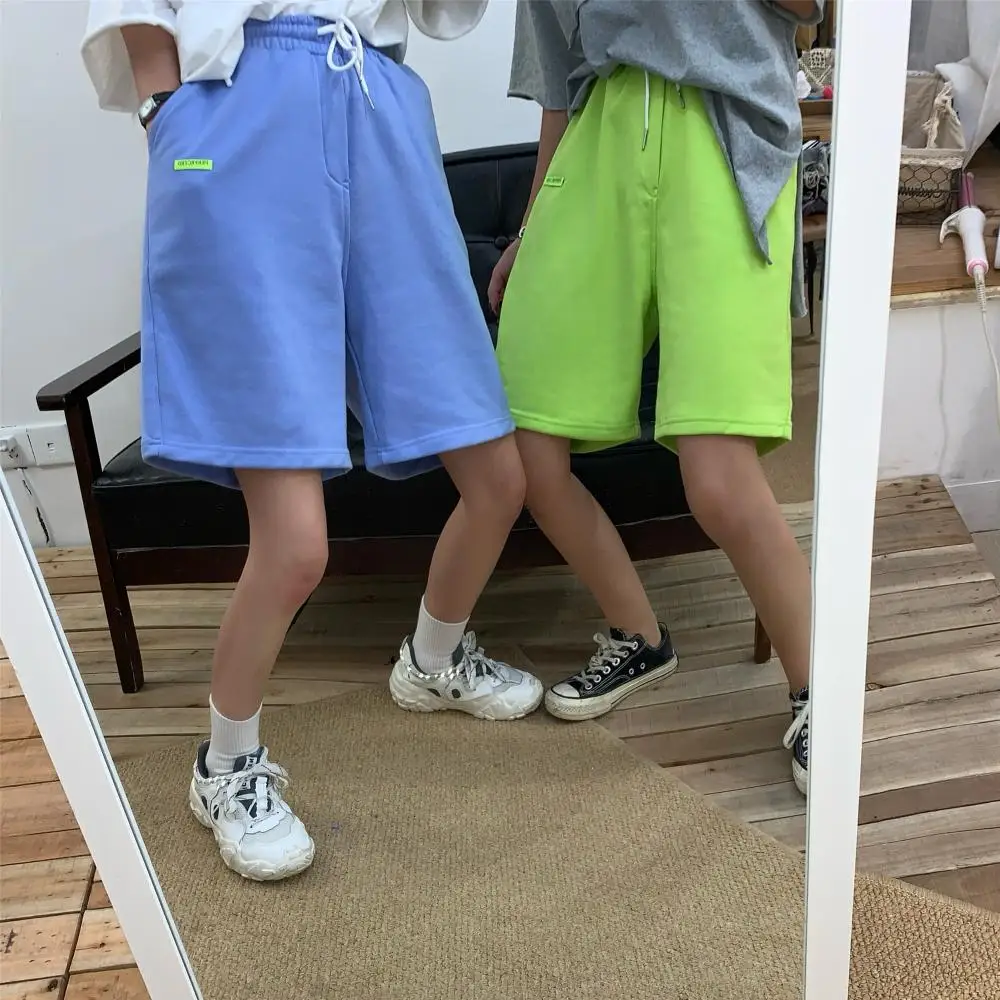 

Womens Mens Colorful Summer Thin Plus Size Loose Surf Sea Shorts Breathable Beach Sweatshorts Casual Joggers Pants Street Style