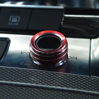 audio volume control button circle decoration trim ring cover for audi a6 a7 a8 s7 q7 q8 switch cover car interior accessories