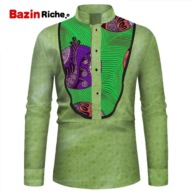 Сезон весна-осень В африканском стиле мужская рубашка одежда для детей вечерние