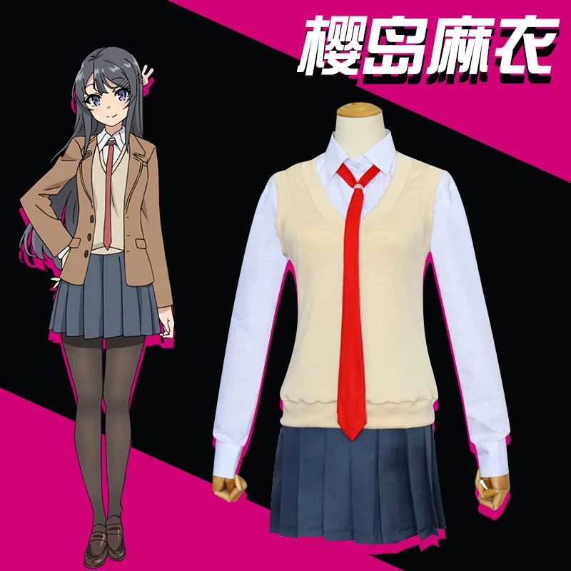 Новое поступление Sakurajima Mai косплей для женщин аниме Seishun Buta Yarou Wa Bunny Girl Senpai No Yume Wo
