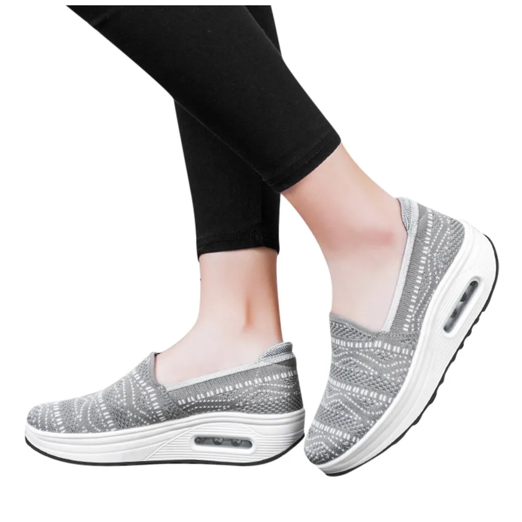 Модные женские кроссовки с верхом из сетчатого материала Повседневная обувь на