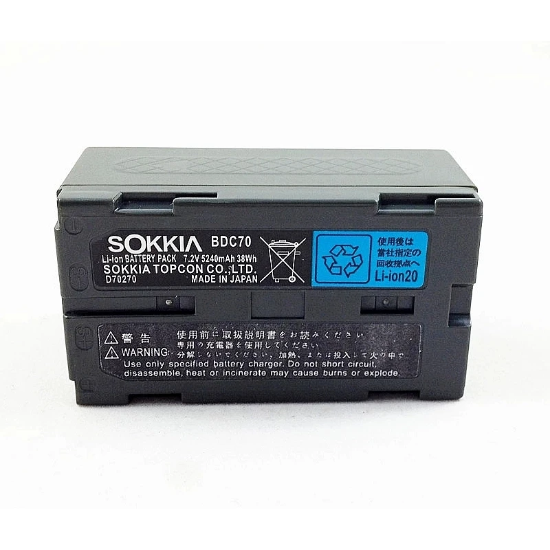 

Литий-ионный аккумулятор SOKKIA BDC70 для Topcon Total Station ES CX Sokkia FX Set x Series, инструменты для измерения, 7,2 в, 5240 мАч