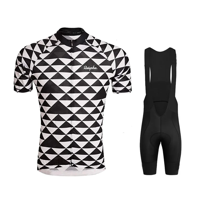 

2021 Ralvpha Cycling Jersey Set Breathable Pro Bicycle Jersey Men Cycling Clothing Clothes Bib Shorts Suits Bike Wear Jerseys