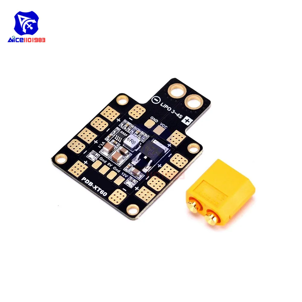Мини концентратор питания diymore PDB XT60 распределительная плата соответствует BEC 5