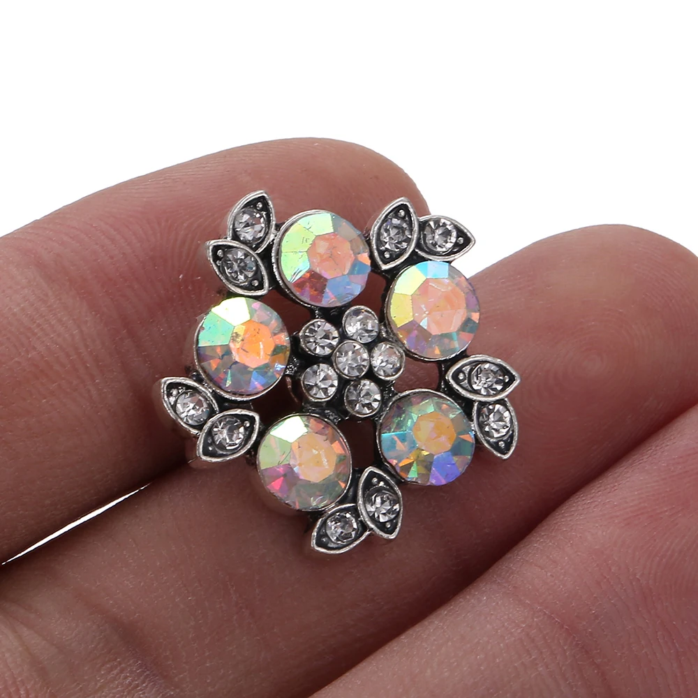 10 шт./лот 2019 Новая мода оснастки ювелирные изделия Стразы Цветок 18 мм