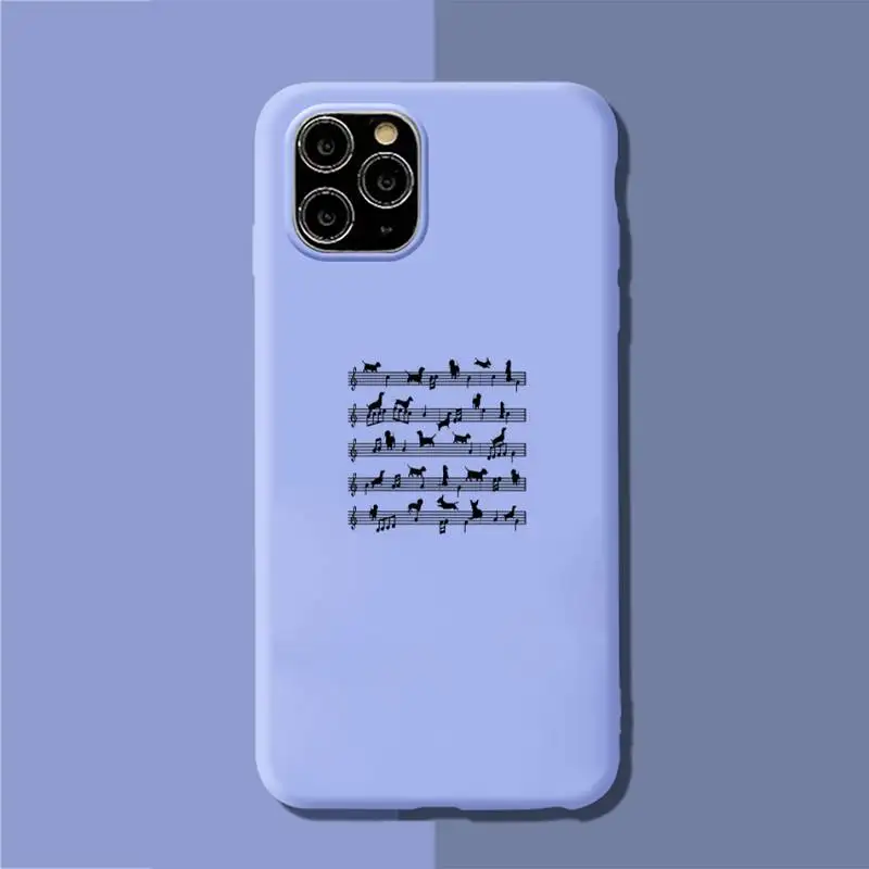 

Dachshund Silhouette Dog Phone Case Soft Solid Color for iPhone 11 12 13 mini pro XS MAX 8 7 6 6S Plus X XR