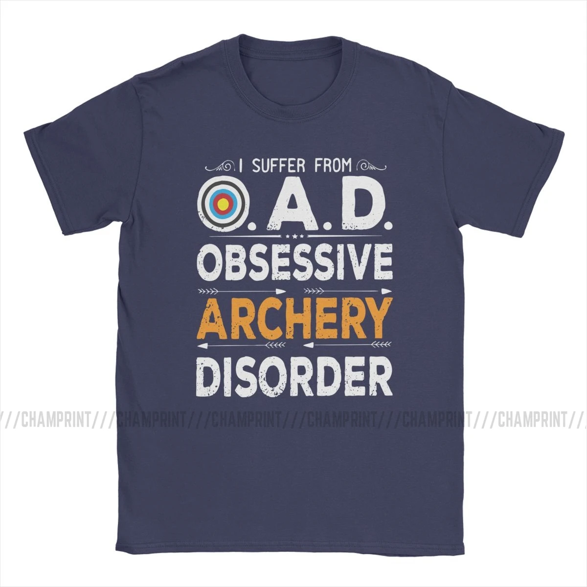 

Men's OAD Obsessive Archery Disorder Funny Quote Archery Lover Bow Arrow Archer T Shirt O Neck Tee Shirt Gift Idea T-Shirts