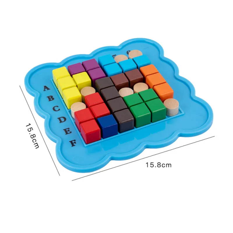 

Magic Block Children's Puzzle Early Education Wooden Toys Brain Thinking Game Colorful Packag Cultivate Logical Exercise Gifts