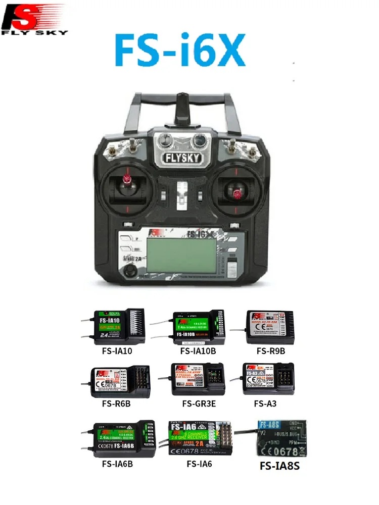 Flysky I6X FS-i6X 10CH 2,4 г AFHDS 2A передатчика радиоуправляемой модели к компьютеру регулятор давления газа с FS-iA6B FS-iA10B FS-X6B FS-A8S IA6 A8S приемник для RC Самолет