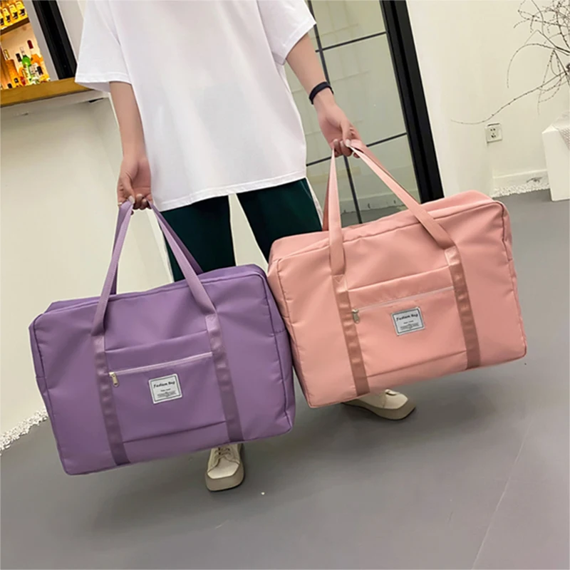 

2021 Большая вместительная складная дорожная сумка, женская сумка на плечо, водонепроницаемые сумки для фитнеса, спортзала, йоги, Повседневна...