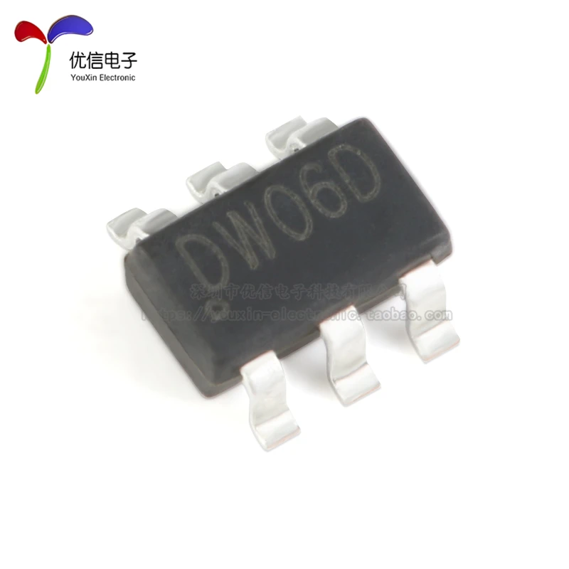 Оригинальные DW06D SOT-23-6 комбинированный чип защиты литиевой батареи IC (5 крыс) -