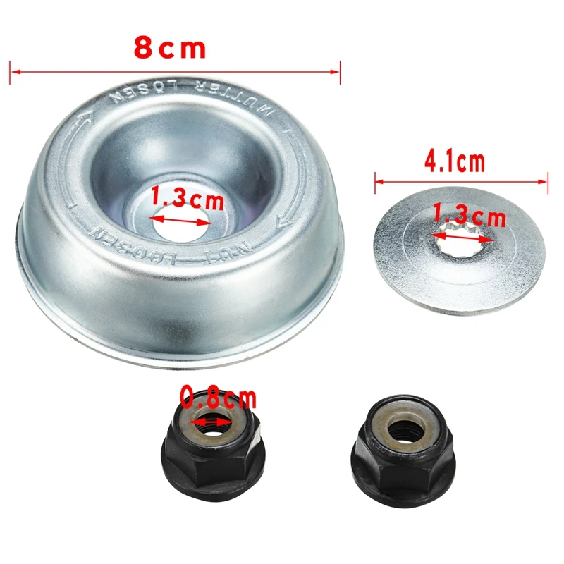 NEW-4Pcs Замена коробки передач лезвие гайка крепежный набор для кусторез Strimmer |