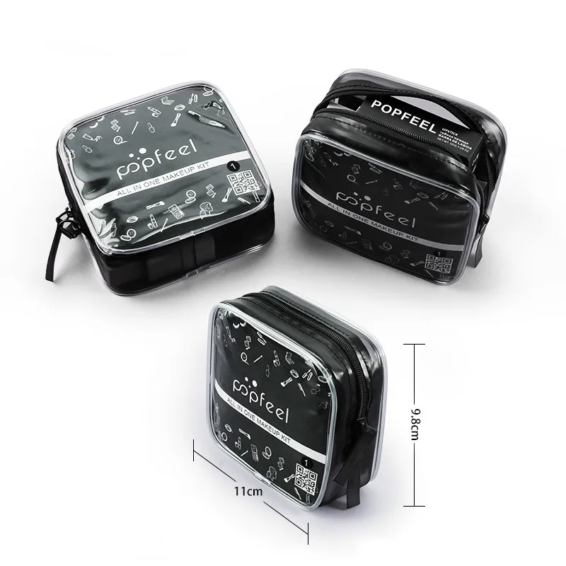 Набор косметики тени для век губная помада карандаш бровей блеск губ Кисть