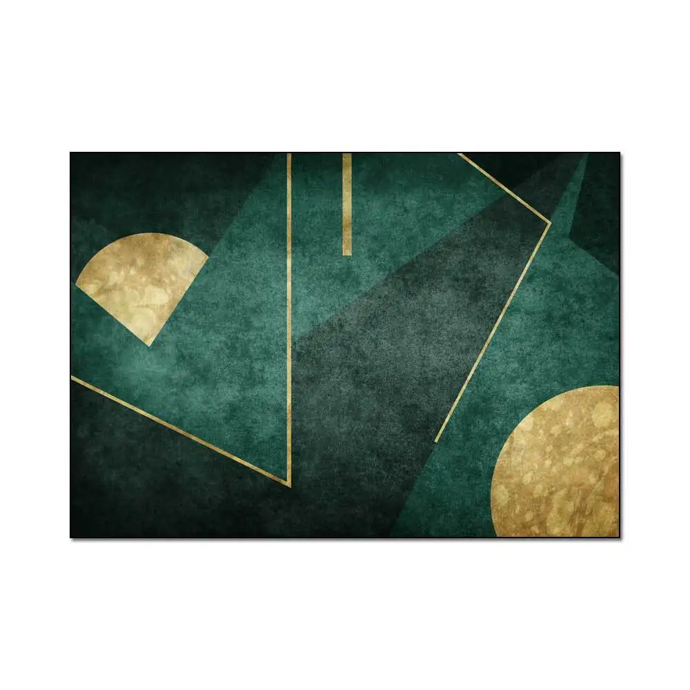European style Dark green Golden floor mat living room big carpet customize 2.6m width Bedside rug bathroom door | Дом и сад
