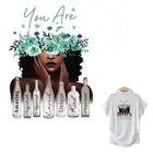 Черные женские наклейки на одежду, цветок, горячая Распродажа, термопечать, новый дизайн, сделай сам, футболки, платья, одежда, значки, нашивки