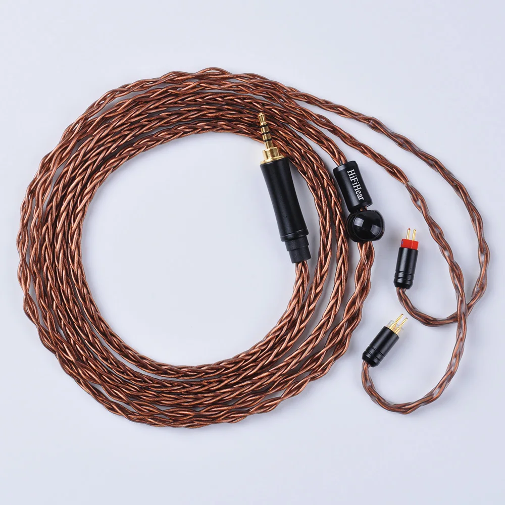 AK HiFiHear 8 Core посеребренный Модернизированный кабель 2,5/3,5 мм сбалансированный кабель с MMCX/2pin разъем для ZS10 Pro TRN X6
