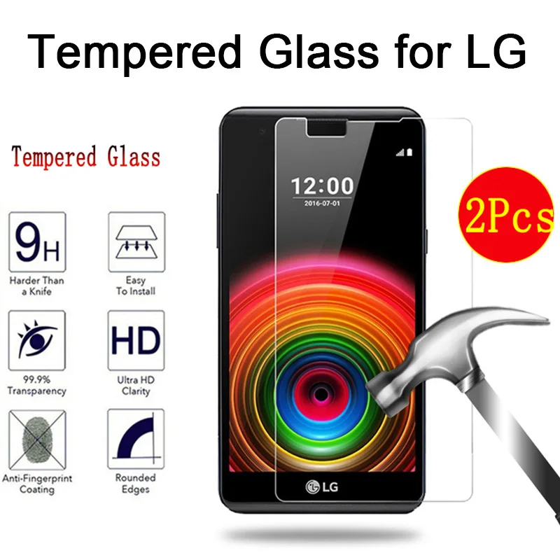 Закаленное стекло для LG X Screen Power 2 Cam W30 Pro W10 Защитное V50 V40 ThinQ V30 Plus V20 V10 защита