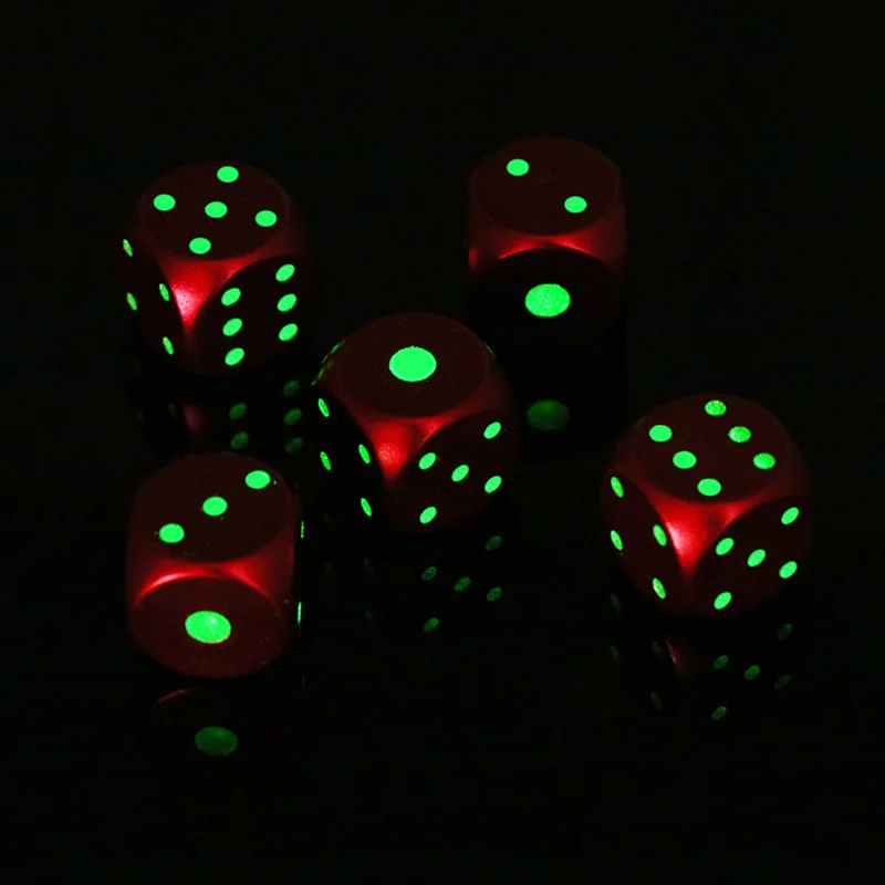 5 шт./компл. золото/серебряные игровые кости металлический Стандартный шесть