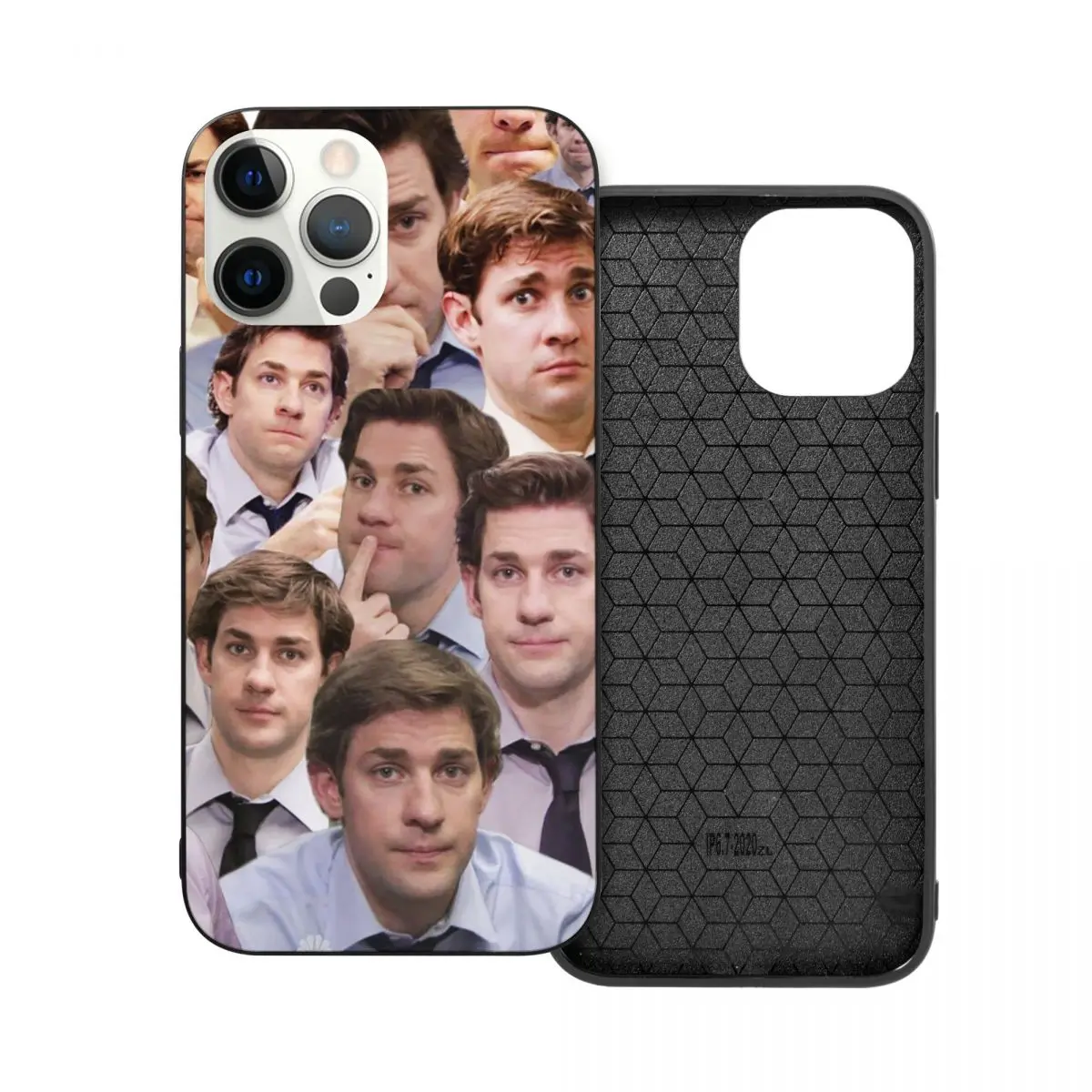 

Jim Makes The Face PC Glass TPU Phone Case for iPhone 13 12 11 Xs Xr X Pro Max Mini 7 8 Se2 Plus 6 6S