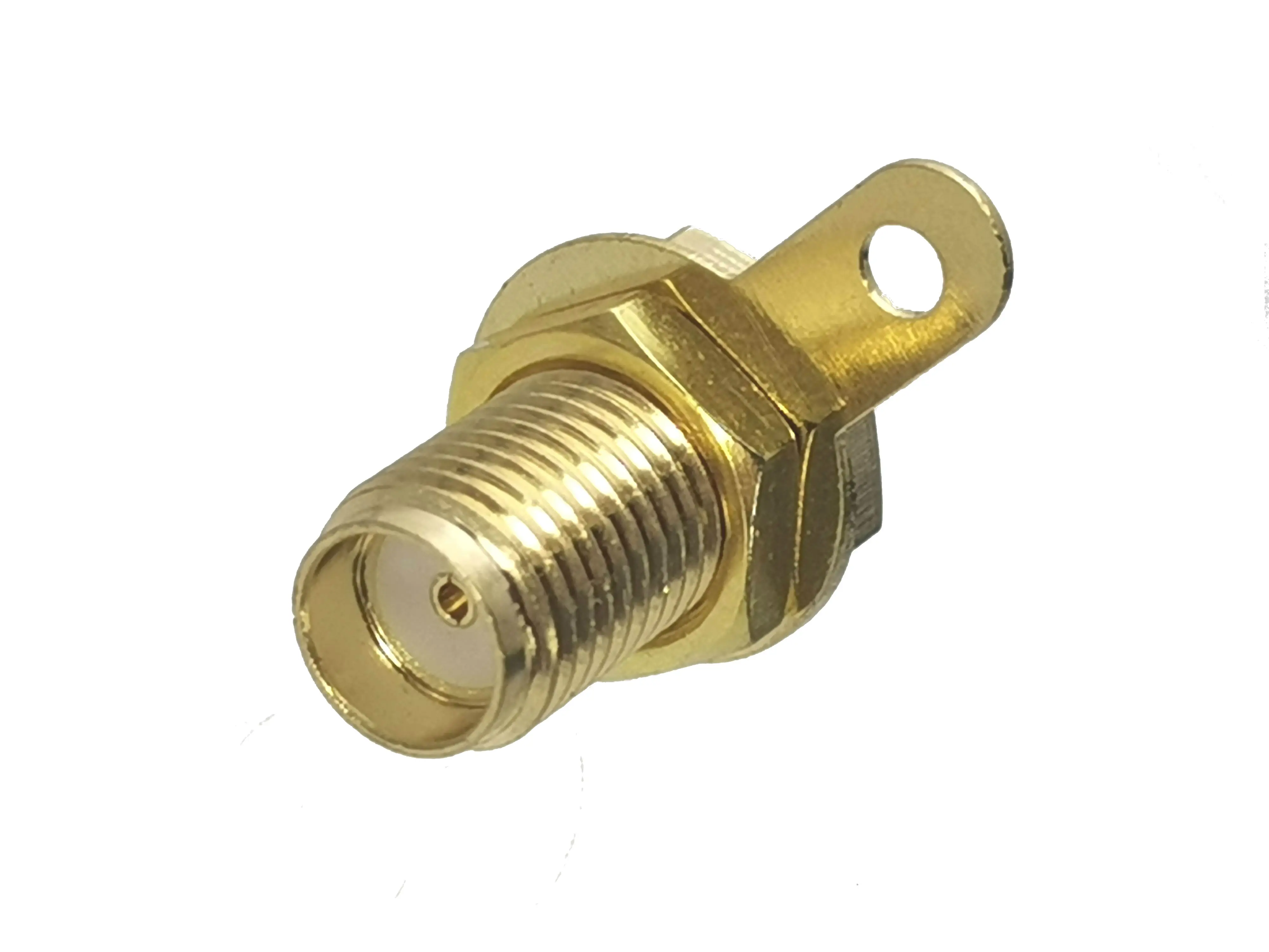 1 шт. разъем SMA Гайка ручка для пайки PTFE Панельное крепление RF адаптер