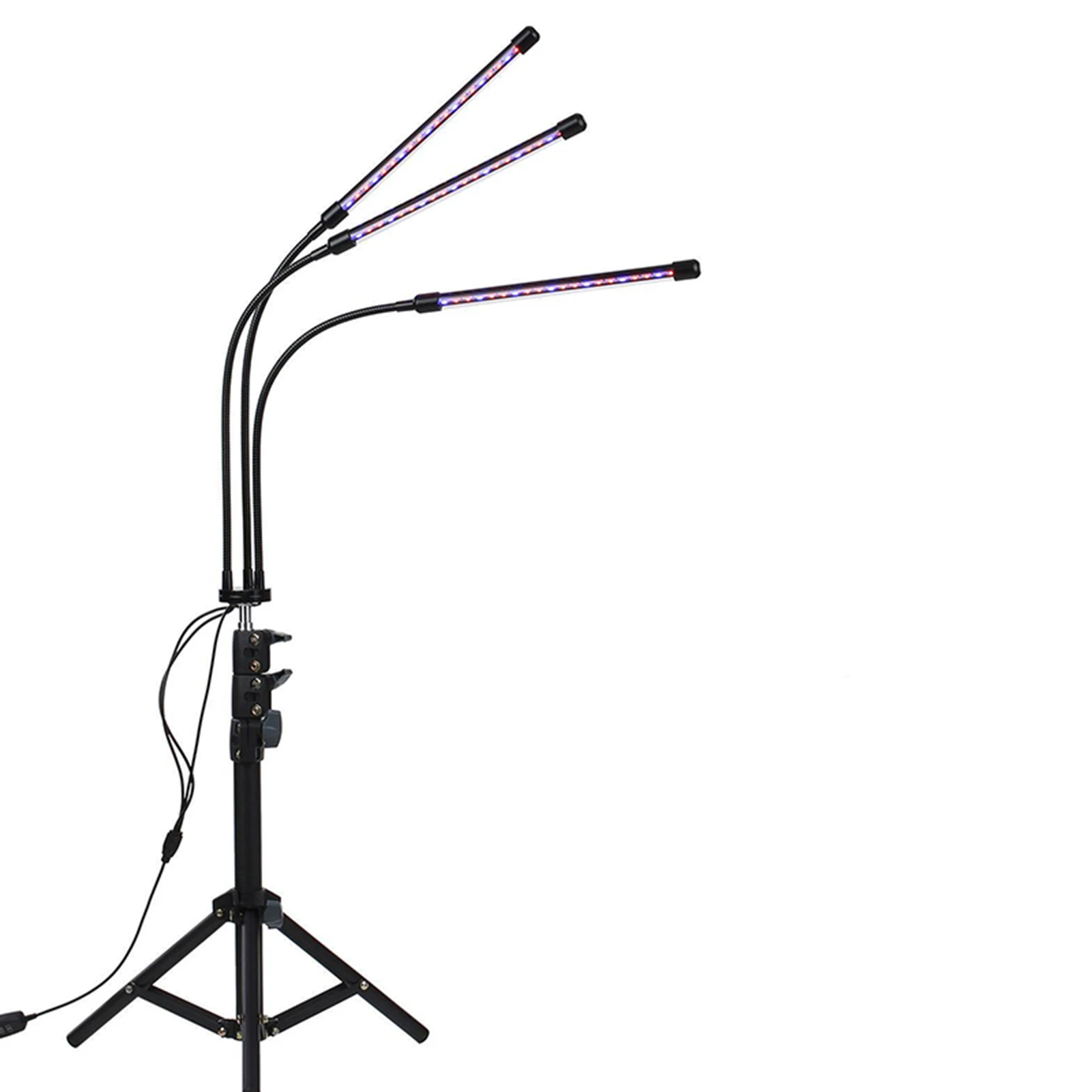 

Grow Light With Tripod Stand Timing Dimmable Plant Growth Light With Red Blue Spectrum Adjustable Height & Angle 1.2m Rh