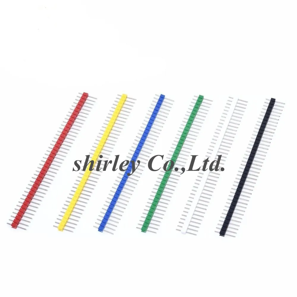 5 шт. штыревой коннектор 2 54 мм 1X40pin Pitch Pin Header Strip Однорядный 40-контактный разъем