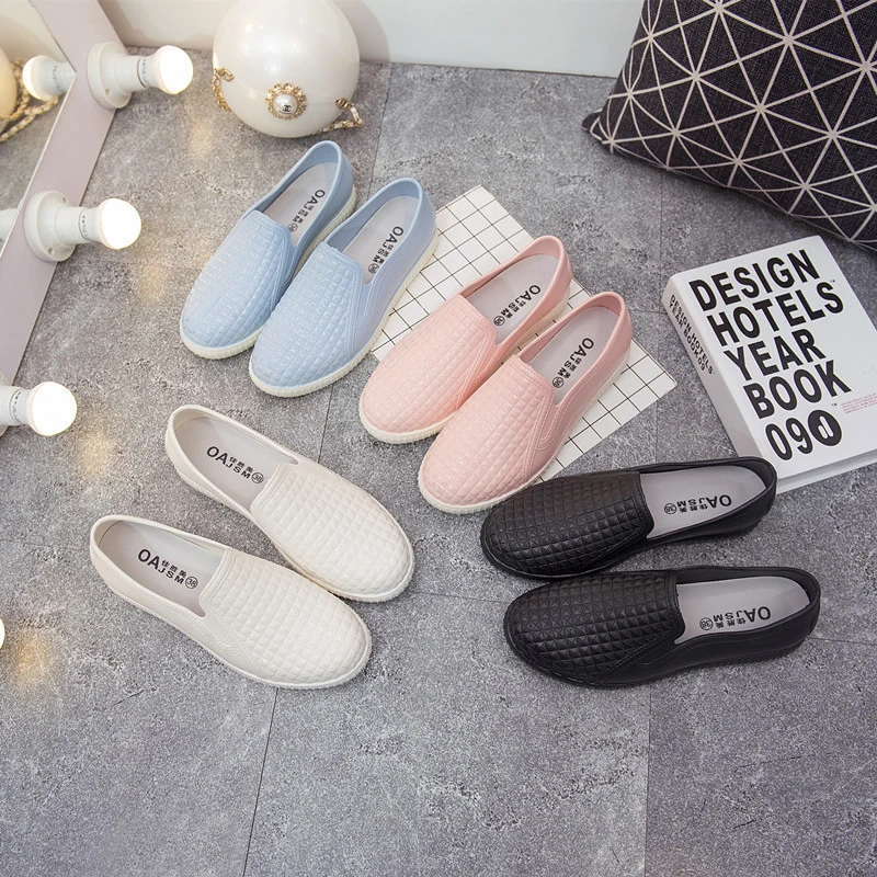 

Shallow-mouthed rainshoe female short tube adult plastic rainshoe skid-proof water shoe fashionable waterproof low-top water sho