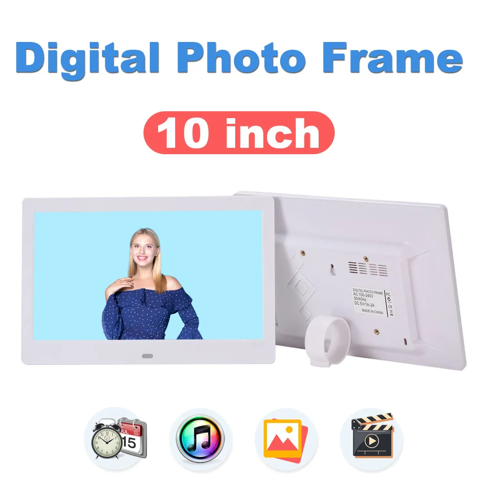 10 Inch LCD LED TFT Digital Photo Frame 1024*600 Gift Digital Photo Frame Electronic Album Picture Music Movie 10