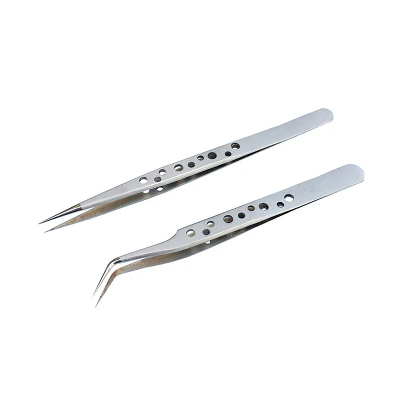 Нержавеющая сталь ресниц Пинцет инструмент сверхтвёрдый анти-статическое