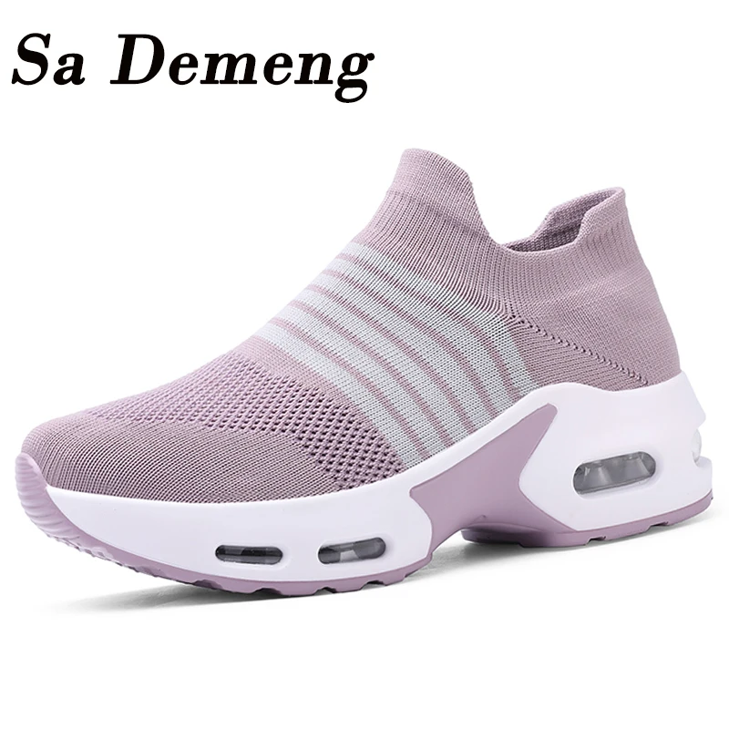 Sa Demeng/новые женские кроссовки Вулканизированная обувь Носки Женская Весенняя