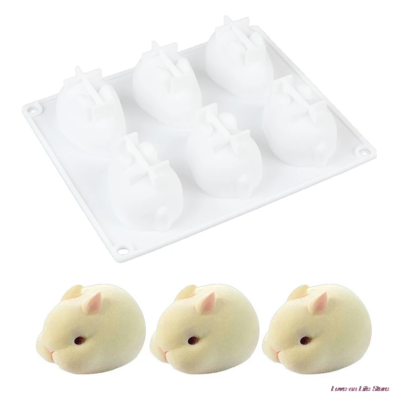 

Silicone Molds for Baking Dessert Mousse New Cake Decorating Moulds Silicone 3D Bunny Rabbit Cake Molds