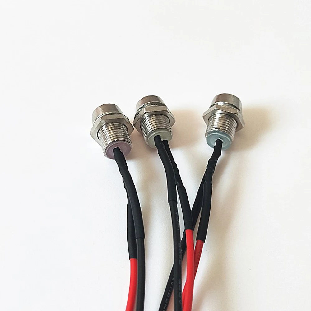 10 шт. водонепроницаемые светодиодные индикаторы 8 мм 12 В | Автомобили и мотоциклы