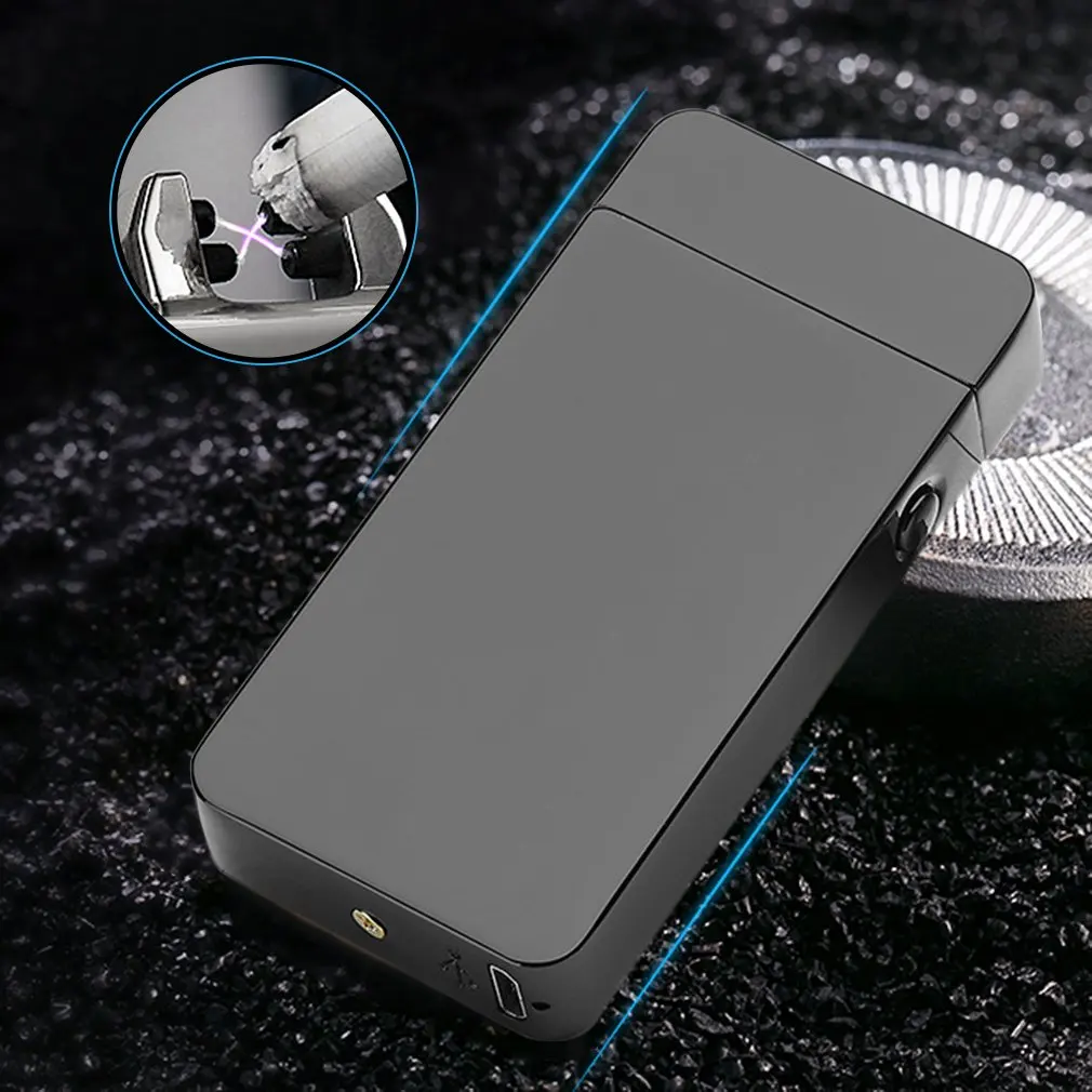 PREUP charge Dual Arc Lighter USB windproof personality Electric Cigarette Novelty Metal Flameless Torch Rechargeable | Дом и сад