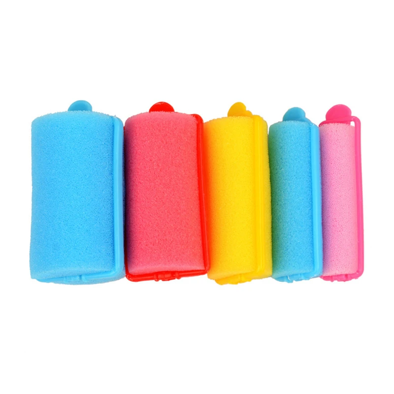 CkeyiN 27 шт Мягкий спонж для волос ролик гибкая пена укладки бигуди красочные