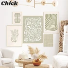 Абстрактная живопись на холсте, настенный плакат и печать, скандинавский мультяшный цветок, Современный домашний декор для гостиной