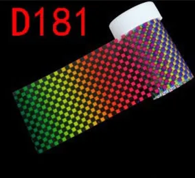 D181 233 Тип 4*100 см голографические наклейки из фольги для переноса ногтей слайдер Радужная зимняя наклейка s для маникюра Nailart украшения(2 - Color: D181