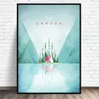 Канадский минималистичный путешествия художественный холст плакат печать домашний Декор картина