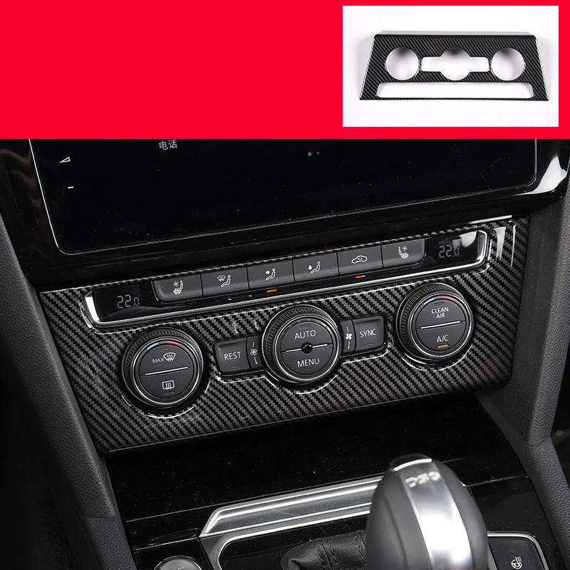 Автомобильная панель регулировки кондиционера lsrtw2017 из углеродного волокна и