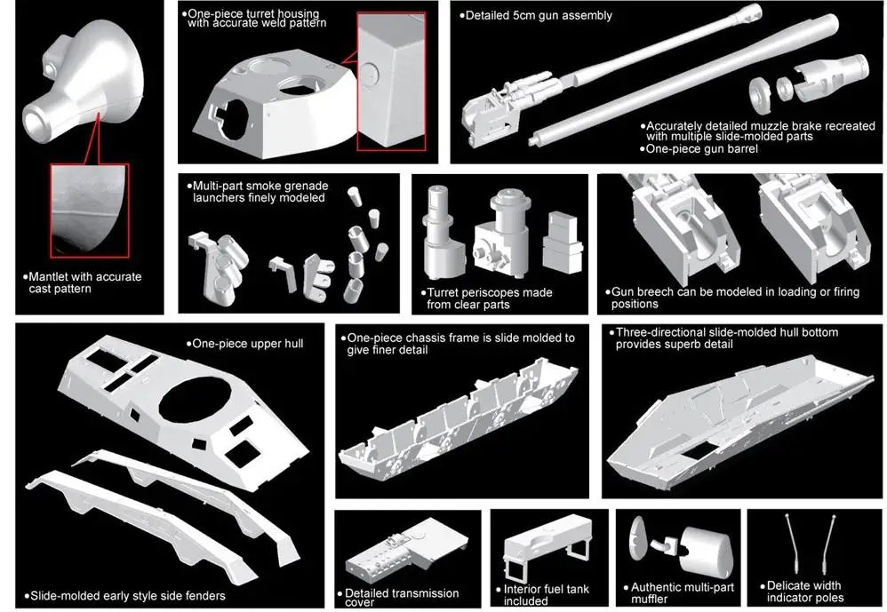 Dragon 6943 1/35 Sd.Kfz.234/2.PUMA Tank модель 39 45 SERIES|Наборы для сборки моделей| |