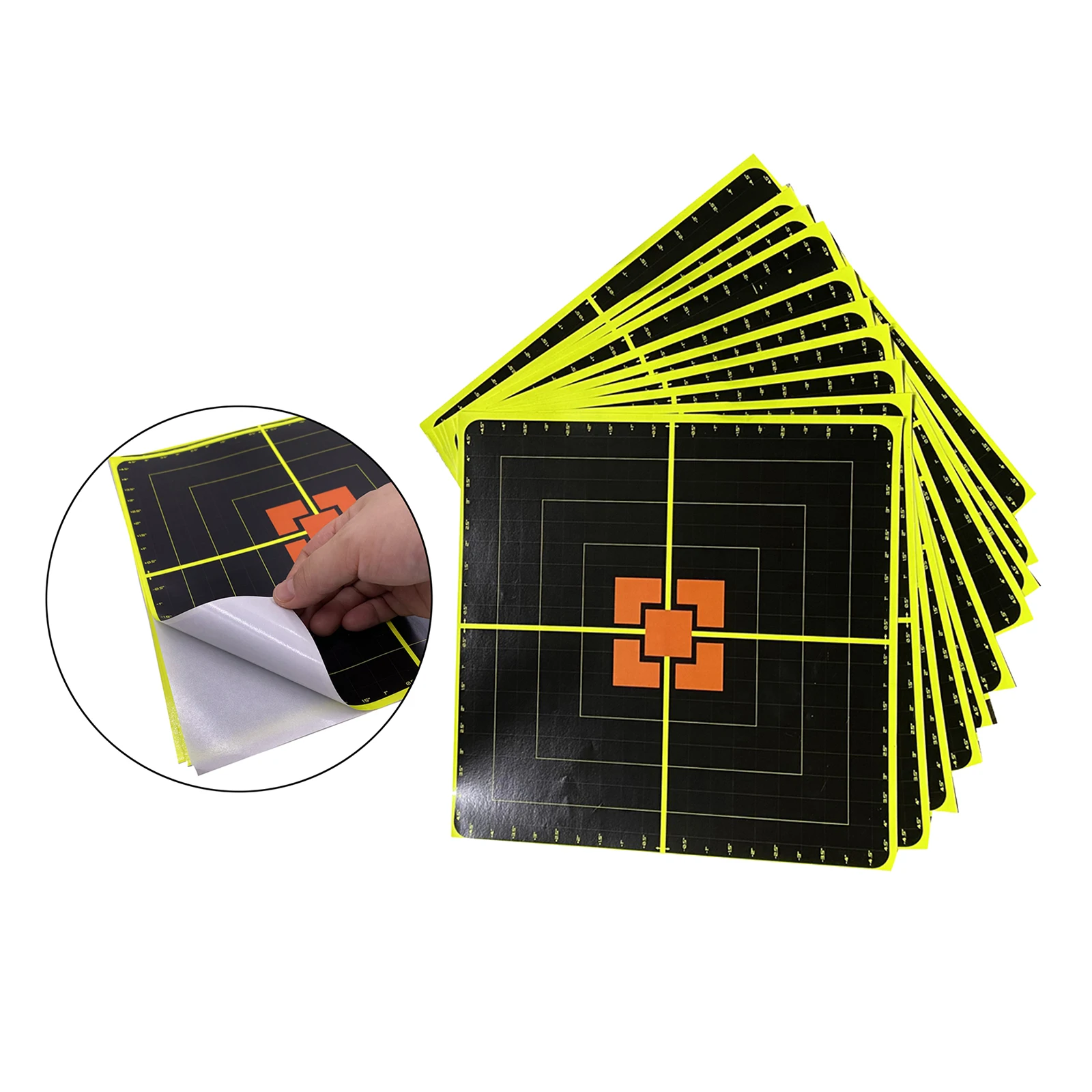 

10 Packs Splatter Reactive Self Adhesive Shooting Targets Paper Gun Rifle