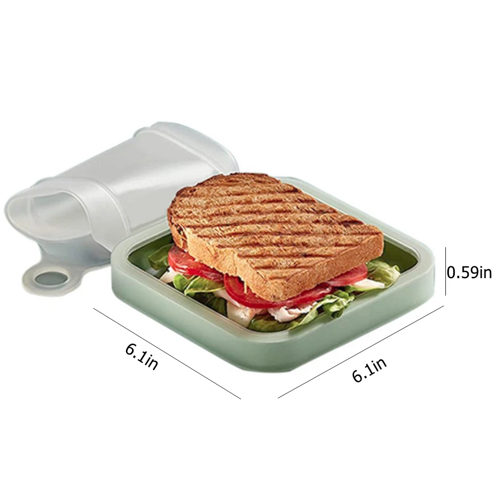 Reusable Sandwiches Toast Bags Silicone Food Storage Container Lunch Bag for Snacks Fruits School Work or Travel | Дом и сад