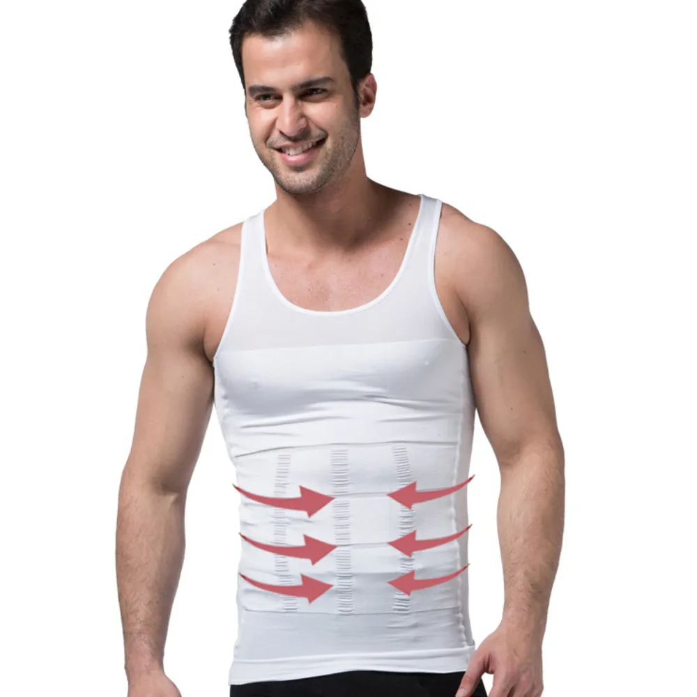 

2pcs/lot Vest Men's Slimming Underwear Body Shaper Waist Cincher Corset Men Shaper Vest Body Tummy Belly Body Shapewear