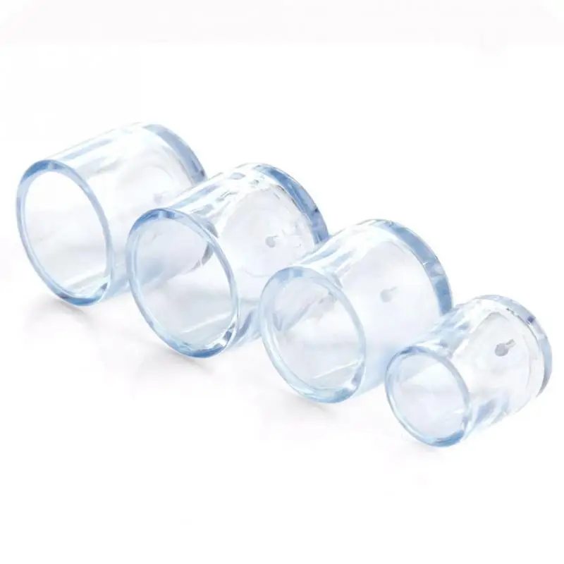 4 шт. Нескользящие износостойкие Чехлы для ножек стула прозрачные чехлы и стола 5