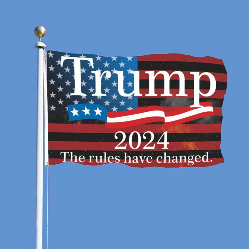 

Trump 2024 Flag 90*150cm 3*5ft for Re-elect Trump Indoor Outdoor Decoration Keep America Great Donald For President USA