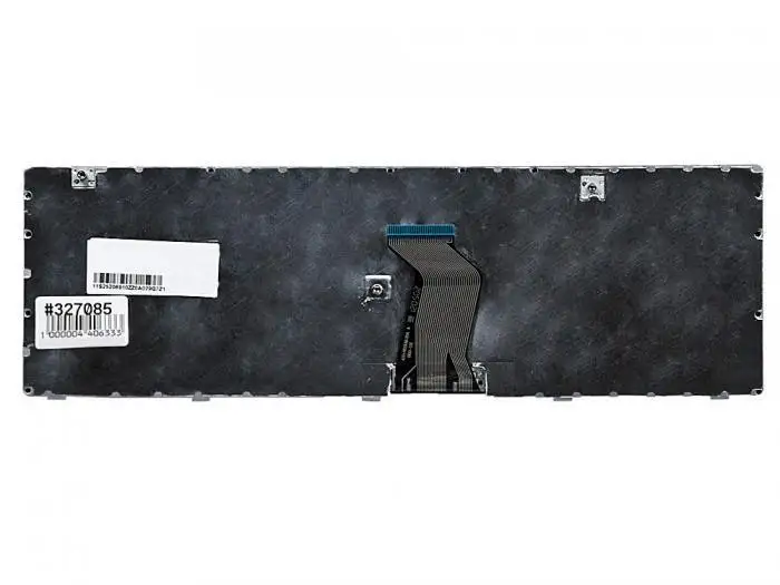 Клавиатура для ноутбука Lenovo IdeaPad G580 G585 черная с серой рамкой гор. Enter | Компьютеры и